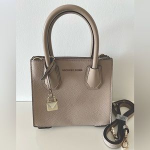Michael Kors Mini Beige Crossbody Satchel